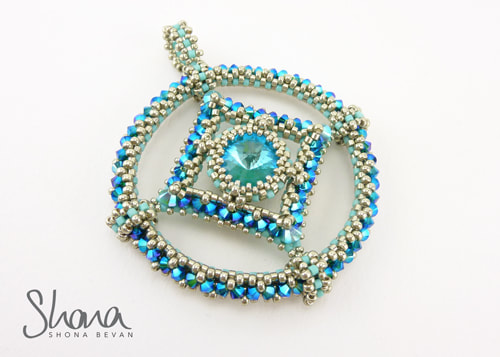 Circling the Square Pendant - Turquoise (2019)
